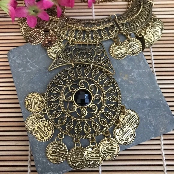 NEW Gold boho chain necklace - Picture 6 of 7